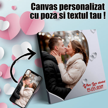 TABLOU CANVAS PERSONALIZAT CUPLU 2